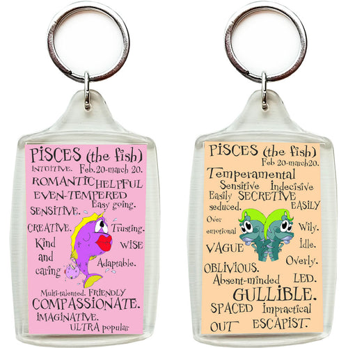 Zodiac Key Chain - PISCES-gifts-WonderShop.In